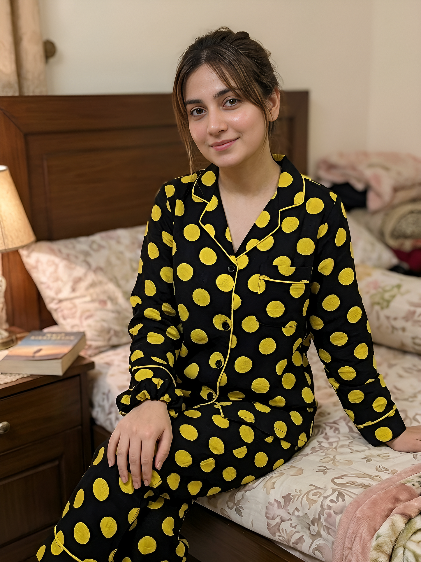 Yellow Polka Luxe