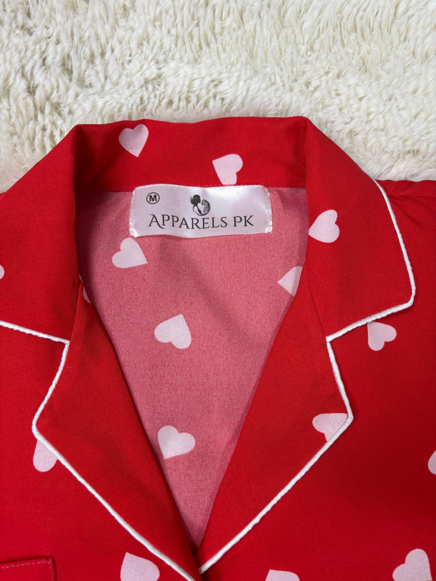 Heartbeats in Red PJ SET
