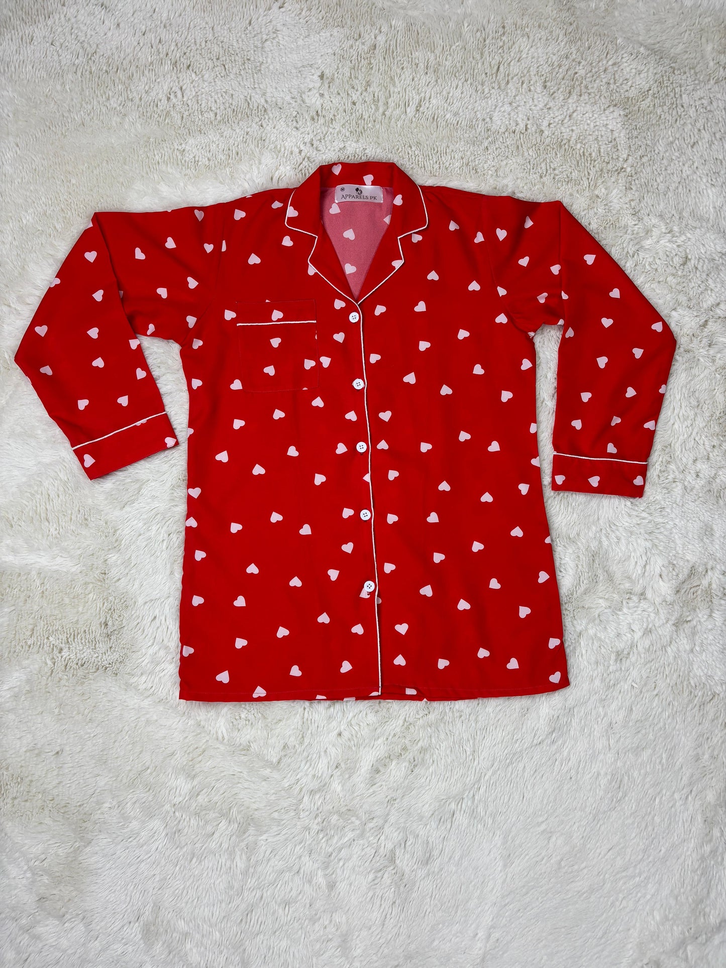 Heartbeats in Red PJ SET