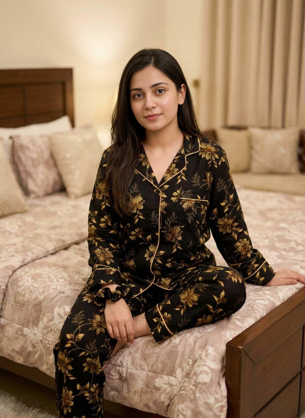 Golden Flora Linen PJ