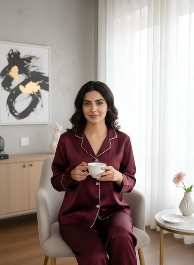 Plain Silk PJ Set
